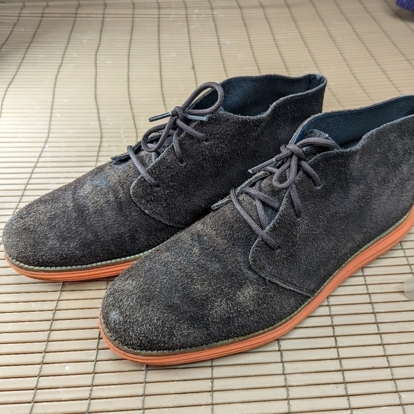 Cole Haan LunarGrand Men\'s Brown suede ankle boots sz 11.5M. 256pm main image 7